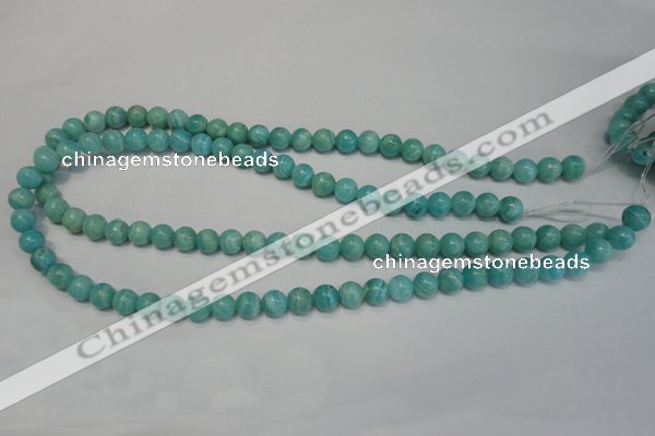 CAG4402 15.5 inches 8mm round dyed blue lace agate beads