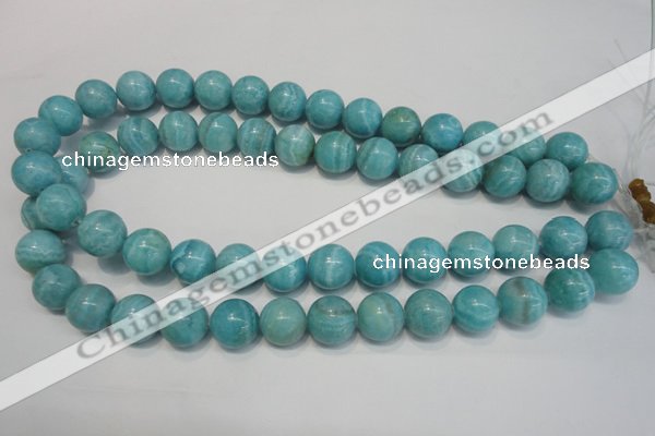 CAG4405 15.5 inches 14mm round dyed blue lace agate beads