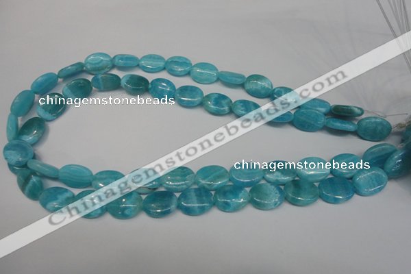 CAG4412 15.5 inches 12*16mm oval dyed blue lace agate beads