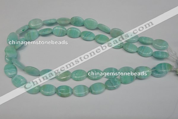 CAG4414 15.5 inches 13*18mm oval dyed blue lace agate beads