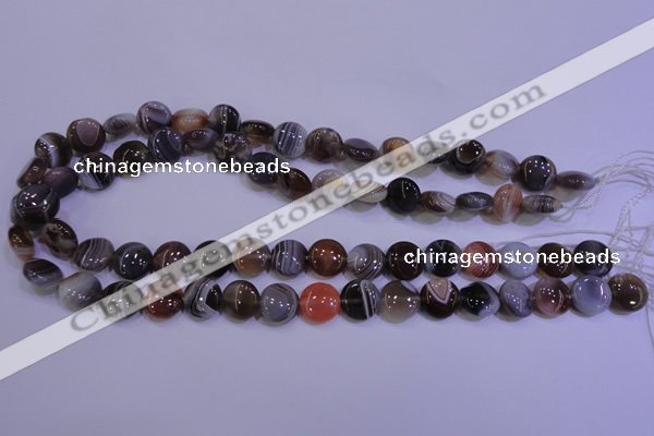 CAG4441 15.5 inches 10mm flat round botswana agate beads wholesale