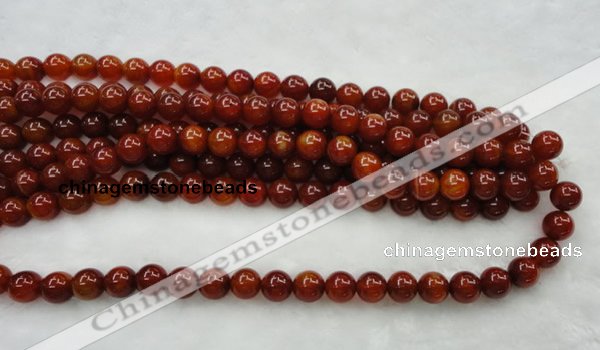 CAG446 15.5 inches 16mm round red agate gemstone beads wholesale