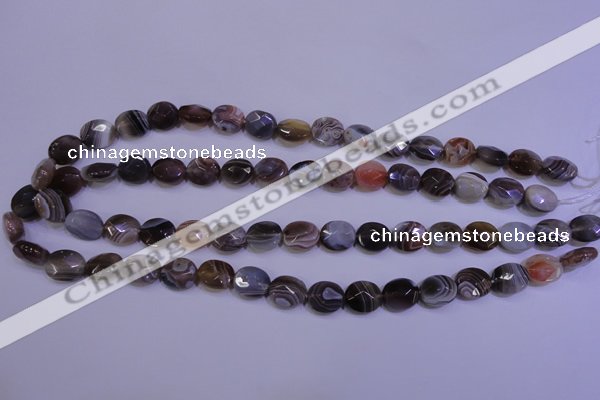 CAG4461 15.5 inches 10*12mm faceted oval botswana agate beads