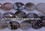 CAG4462 15.5 inches 10*14mm faceted oval botswana agate beads