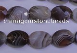 CAG4463 15.5 inches 12*16mm faceted oval botswana agate beads