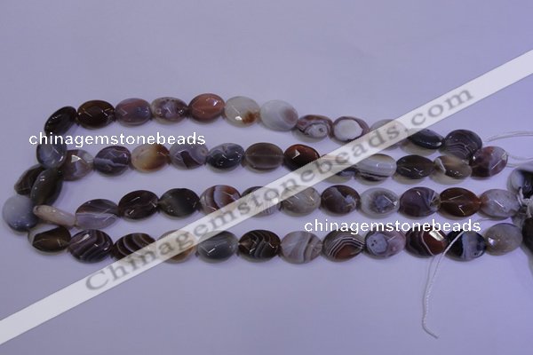 CAG4463 15.5 inches 12*16mm faceted oval botswana agate beads