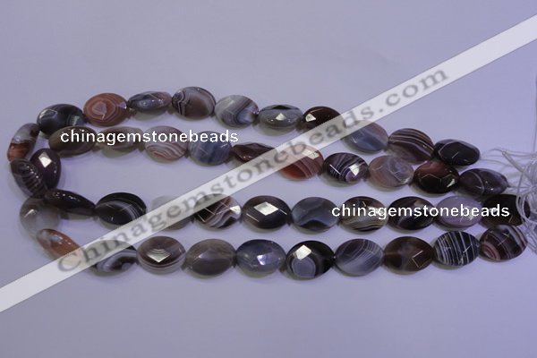CAG4464 15.5 inches 13*18mm faceted oval botswana agate beads
