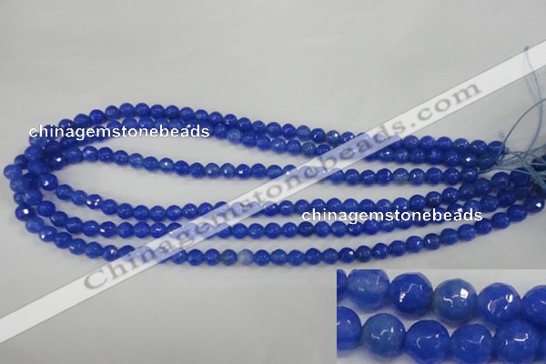 CAG4488 15.5 inches 6mm faceted round agate beads wholesale