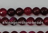 CAG4489 15.5 inches 6mm faceted round agate beads wholesale