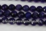 CAG4495 15.5 inches 8mm faceted round fire crackle agate beads