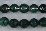 CAG4499 15.5 inches 8mm faceted round fire crackle agate beads