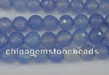 CAG4505 15.5 inches 8mm faceted round agate beads wholesale