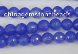 CAG4506 15.5 inches 8mm faceted round agate beads wholesale