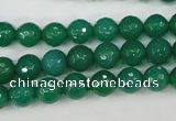 CAG4507 15.5 inches 8mm faceted round agate beads wholesale