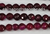 CAG4508 15.5 inches 8mm faceted round agate beads wholesale