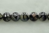 CAG451 15.5 inches 14mm faceted round agate beads Wholesale