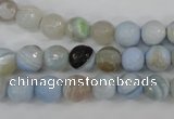 CAG4512 15.5 inches 8mm faceted round agate beads wholesale