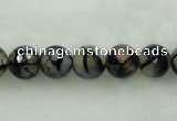 CAG452 15.5 inches 16mm faceted round agate beads Wholesale