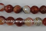 CAG4534 15.5 inches 10mm faceted round agate beads wholesale