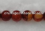 CAG454 15.5 inches 14mm faceted round agate gemstone beads Wholesale