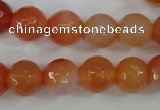 CAG4551 15.5 inches 12mm faceted round agate beads wholesale