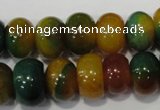 CAG4593 15.5 inches 10*14mm rondelle agate beads wholesale