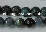 CAG4610 15.5 inches 6mm faceted round fire crackle agate beads