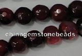 CAG4618 15.5 inches 6mm faceted round fire crackle agate beads