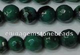 CAG4624 15.5 inches 6mm faceted round fire crackle agate beads