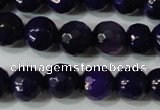 CAG4633 15.5 inches 6mm faceted round fire crackle agate beads
