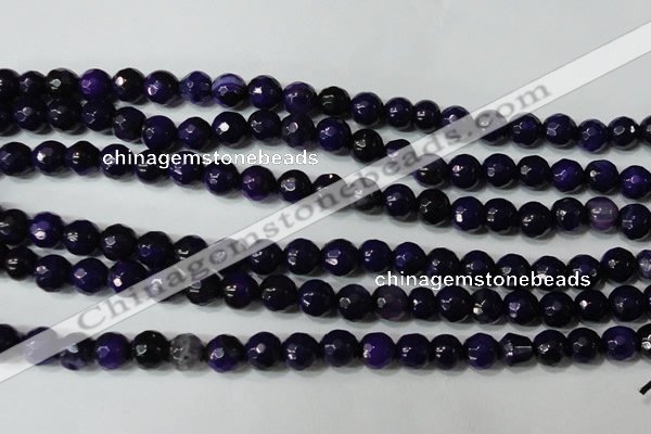 CAG4633 15.5 inches 6mm faceted round fire crackle agate beads