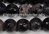 CAG4647 15.5 inches 8mm faceted round fire crackle agate beads