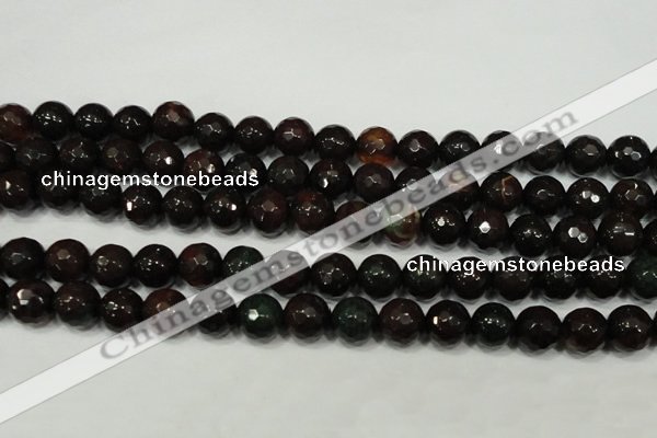 CAG4649 15.5 inches 8mm faceted round fire crackle agate beads