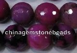 CAG4667 15.5 inches 10mm faceted round fire crackle agate beads