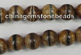 CAG4742 15 inches 10mm round tibetan agate beads wholesale