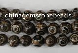 CAG4746 15 inches 8mm round tibetan agate beads wholesale