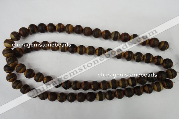 CAG4758 15 inches 10mm round tibetan agate beads wholesale