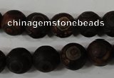 CAG4761 15 inches 12mm round tibetan agate beads wholesale