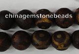 CAG4762 15 inches 14mm round tibetan agate beads wholesale