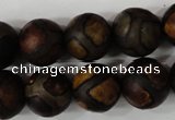 CAG4767 15 inches 14mm round tibetan agate beads wholesale