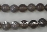 CAG4772 15 inches 10mm round grey agate beads wholesale