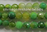 CAG4781 15.5 inches 8mm faceted round fire crackle agate beads