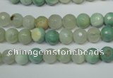 CAG4811 15 inches 6mm faceted round fire crackle agate beads