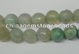 CAG4812 15 inches 8mm faceted round fire crackle agate beads