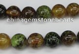 CAG4833 15 inches 10mm round dragon veins agate beads wholesale