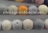 CAG4925 15.5 inches 12mm round dyed white agate beads