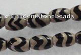 CAG5085 15.5 inches 8*12mm drum tibetan agate beads wholesale