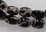 CAG5088 15.5 inches 8*12mm drum tibetan agate beads wholesale