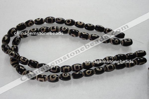 CAG5089 15.5 inches 8*12mm drum tibetan agate beads wholesale