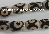 CAG5090 15.5 inches 8*12mm drum tibetan agate beads wholesale